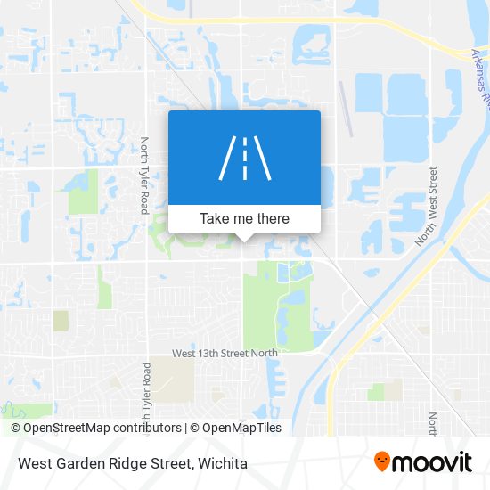 Mapa de West Garden Ridge Street