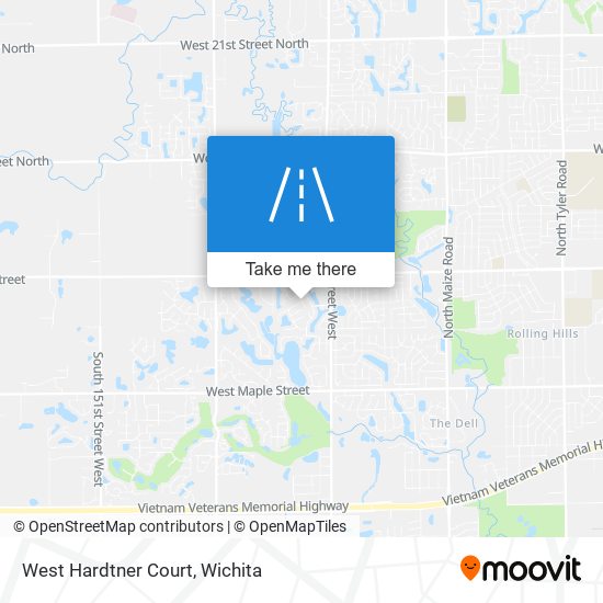 Mapa de West Hardtner Court