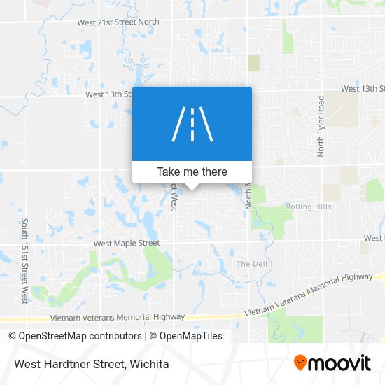 West Hardtner Street map