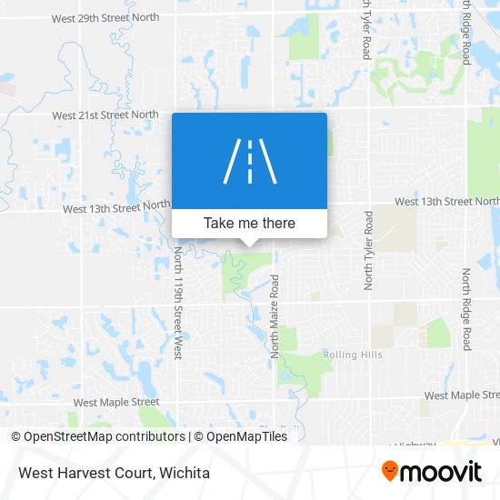 Mapa de West Harvest Court