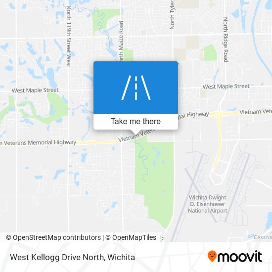 Mapa de West Kellogg Drive North