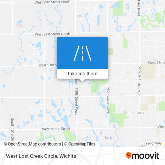 Mapa de West Lost Creek Circle