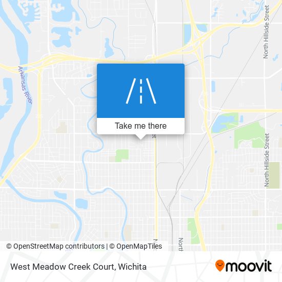 Mapa de West Meadow Creek Court