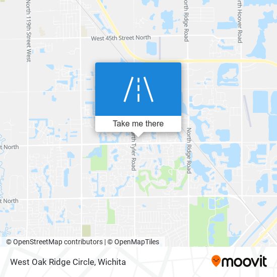 Mapa de West Oak Ridge Circle