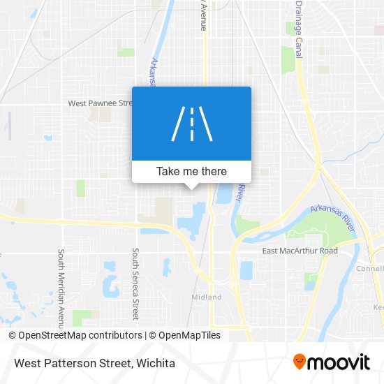 West Patterson Street map