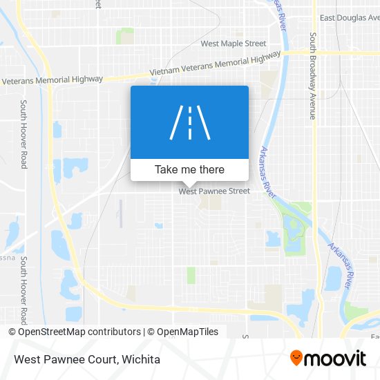 Mapa de West Pawnee Court
