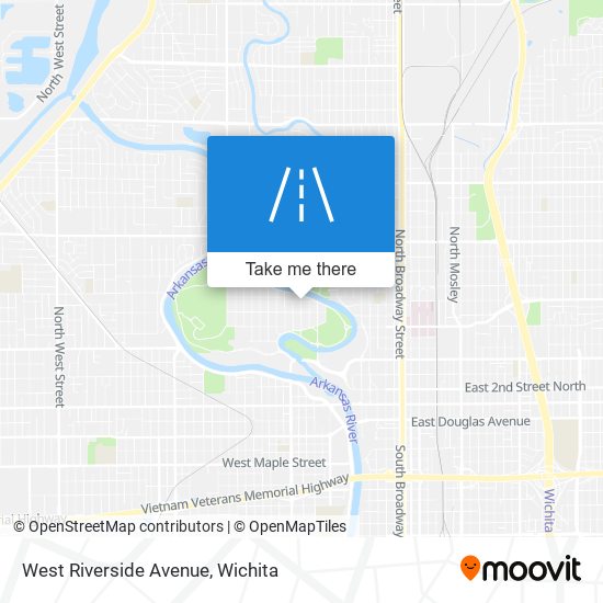 Mapa de West Riverside Avenue