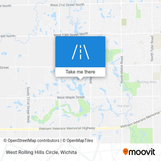 West Rolling Hills Circle map