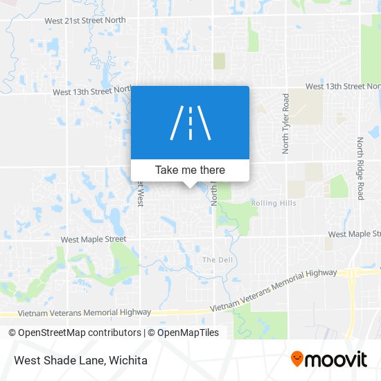 Mapa de West Shade Lane