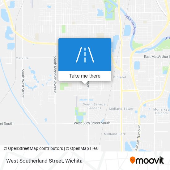 West Southerland Street map
