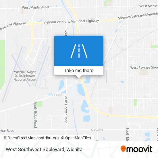West Southwest Boulevard map