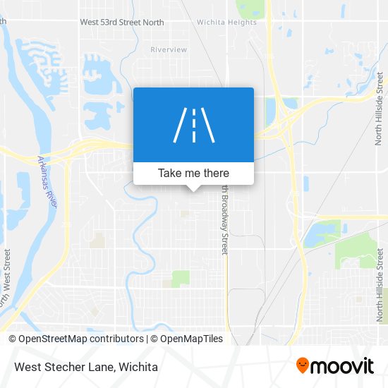 West Stecher Lane map