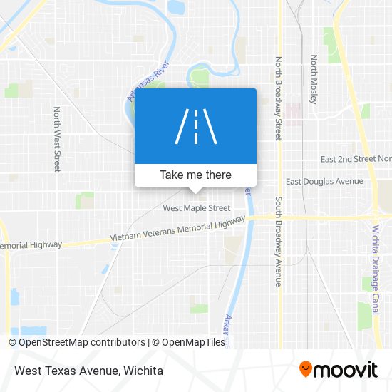 Mapa de West Texas Avenue