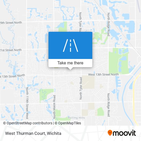 Mapa de West Thurman Court