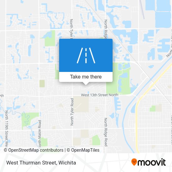 West Thurman Street map