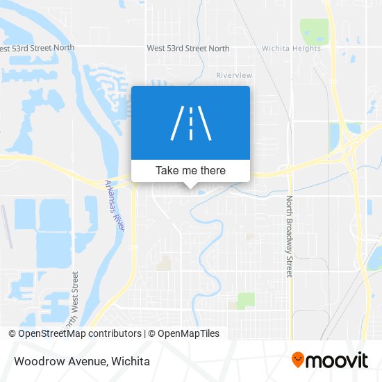 Mapa de Woodrow Avenue