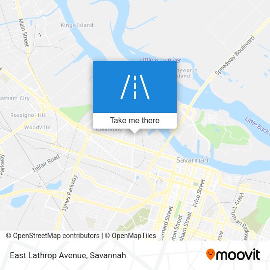 East Lathrop Avenue map