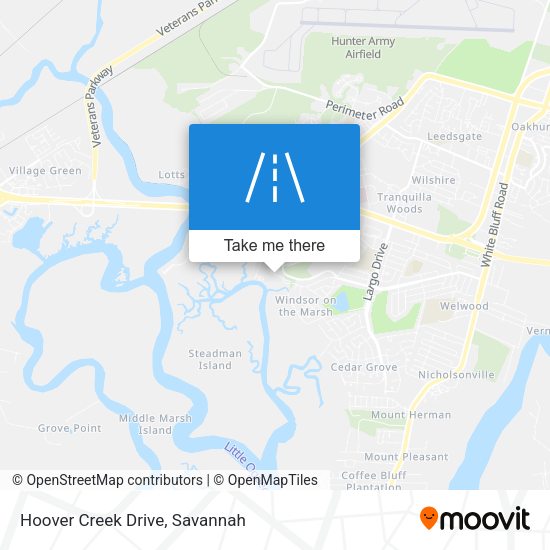 Hoover Creek Drive map