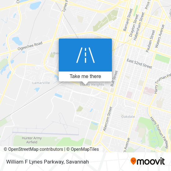 William F Lynes Parkway map