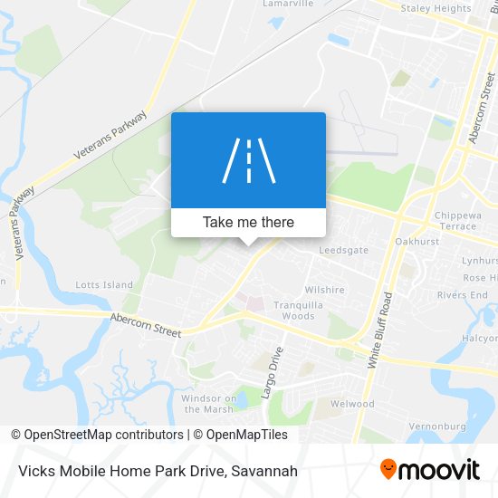 Mapa de Vicks Mobile Home Park Drive