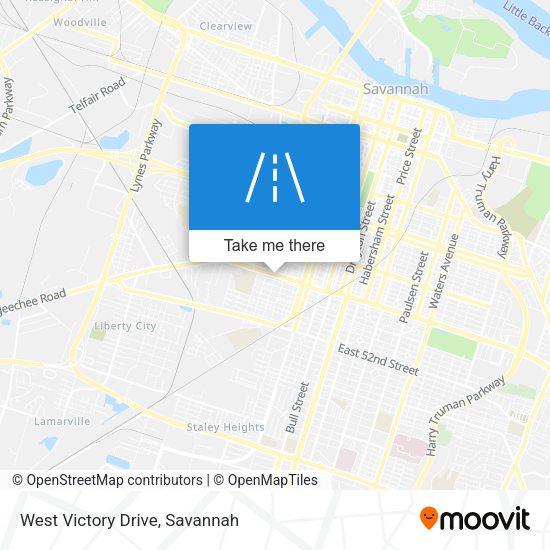 West Victory Drive map