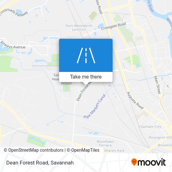 Mapa de Dean Forest Road