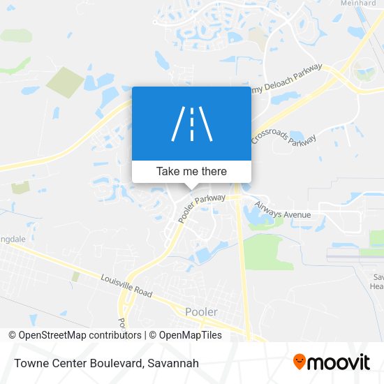 Towne Center Boulevard map