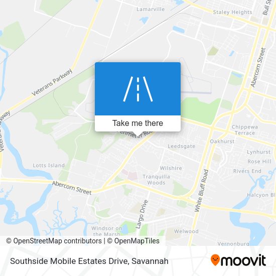 Mapa de Southside Mobile Estates Drive