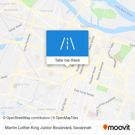 Mapa de Martin Luther King Junior Boulevard