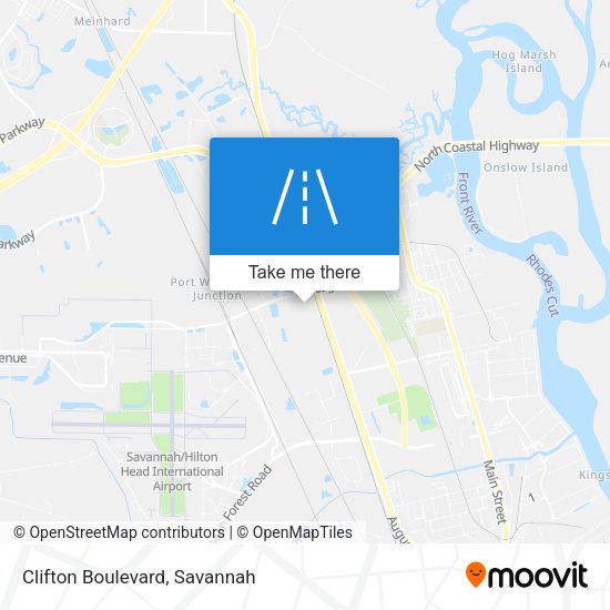 Mapa de Clifton Boulevard