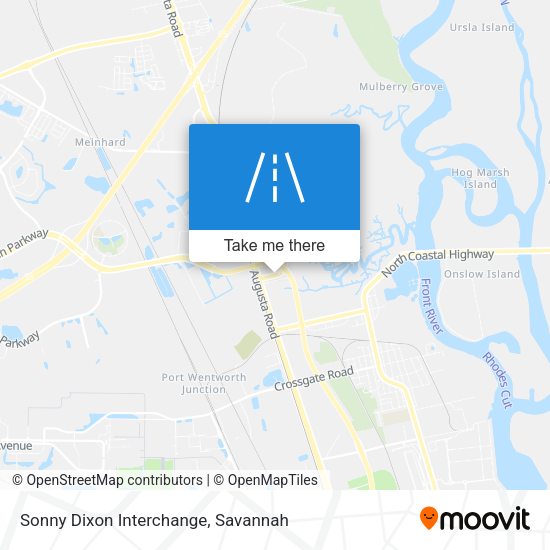 Sonny Dixon Interchange map