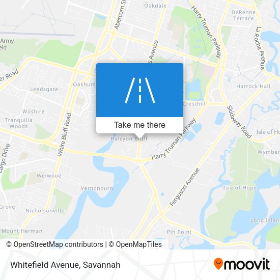 Whitefield Avenue map
