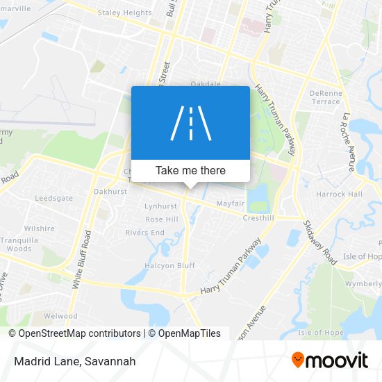 Madrid  Lane map