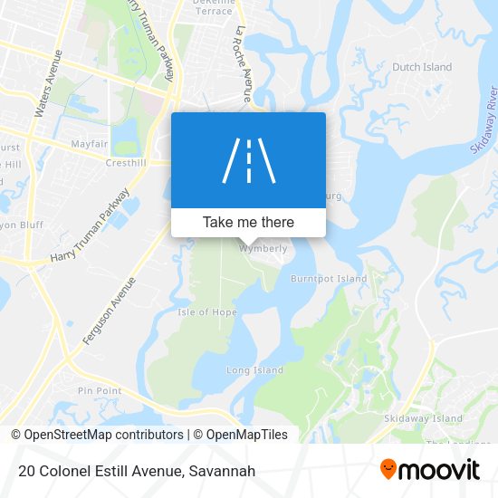 Mapa de 20 Colonel Estill Avenue
