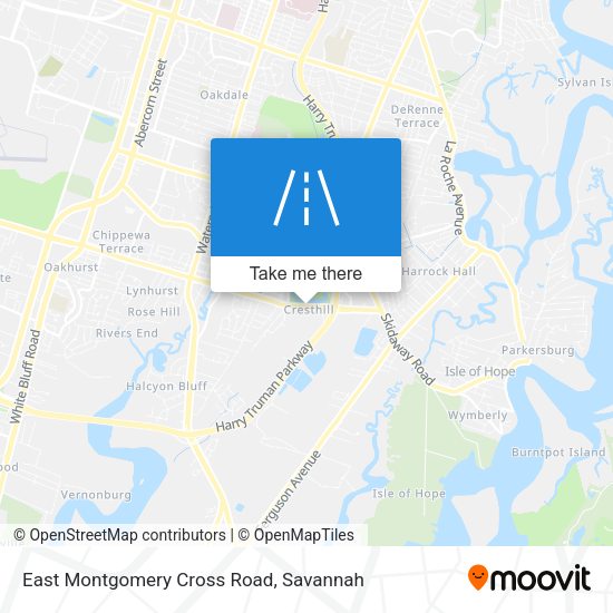 Mapa de East Montgomery Cross Road
