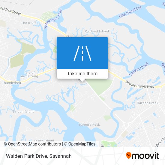 Walden Park Drive map