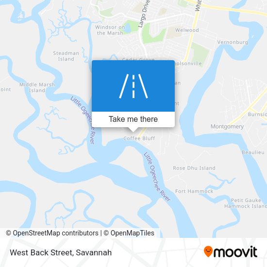 Mapa de West Back Street
