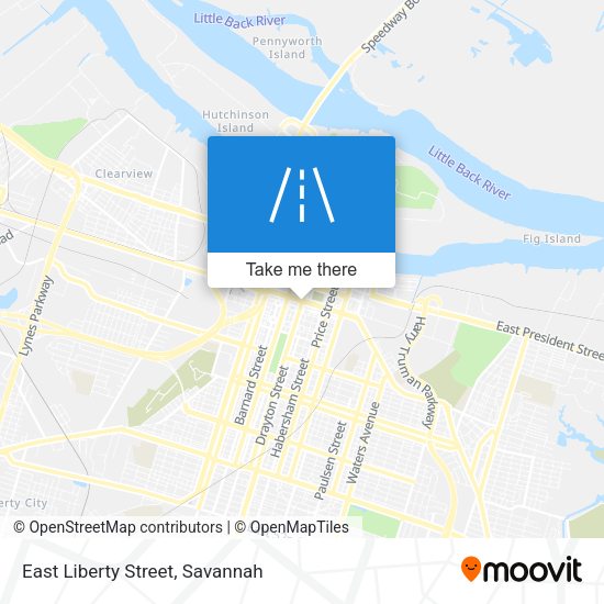 East Liberty Street map
