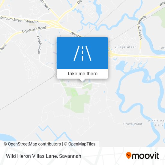 Wild Heron Villas Lane map