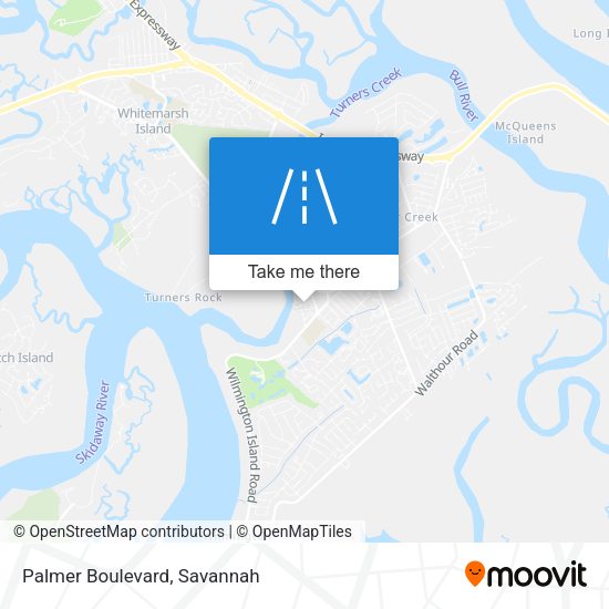 Mapa de Palmer Boulevard