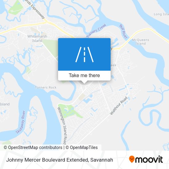 Johnny Mercer Boulevard Extended map