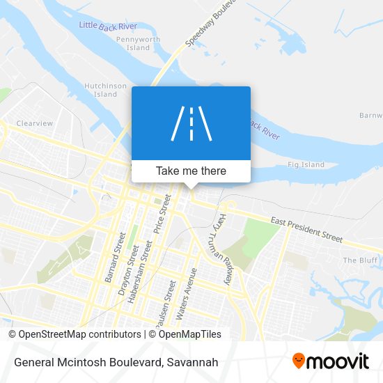 General Mcintosh Boulevard map
