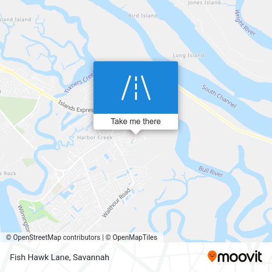 Fish Hawk Lane map