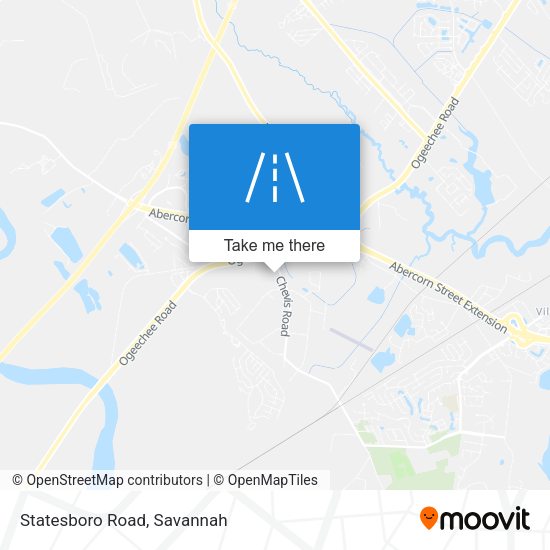 Mapa de Statesboro Road