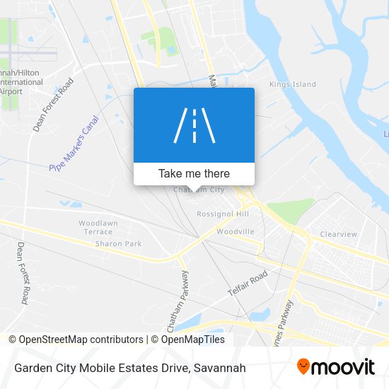Mapa de Garden City Mobile Estates Drive