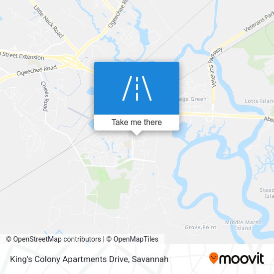Mapa de King's Colony Apartments Drive