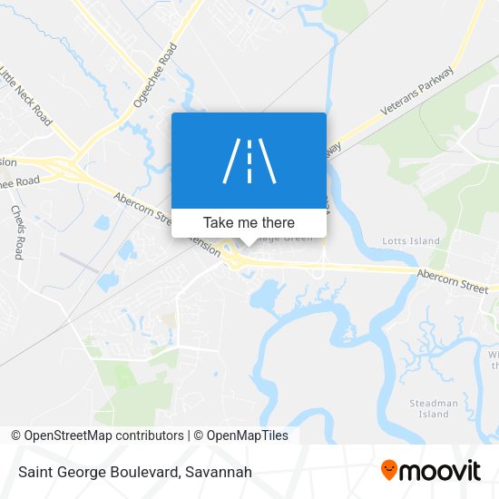 Mapa de Saint George Boulevard