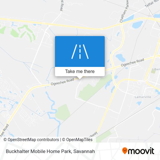 Mapa de Buckhalter Mobile Home Park