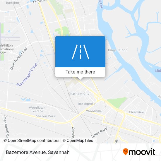 Mapa de Bazemore Avenue
