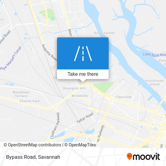 Mapa de Bypass Road